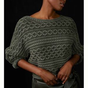 Pilcro Micro Fisherman Sweater by Anthropologie